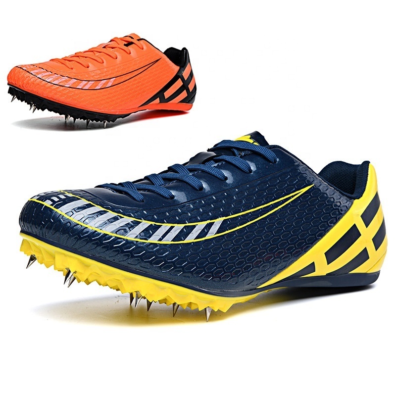 Factory Wholesale Light Weight High Speed Fly Sprint Professional Running Spikes Track and Field Spike Shoes