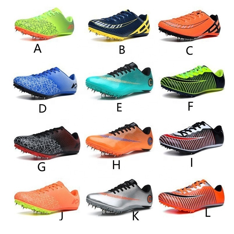 Factory Wholesale Light Weight High Speed Fly Sprint Professional Running Spikes Track and Field Spike Shoes