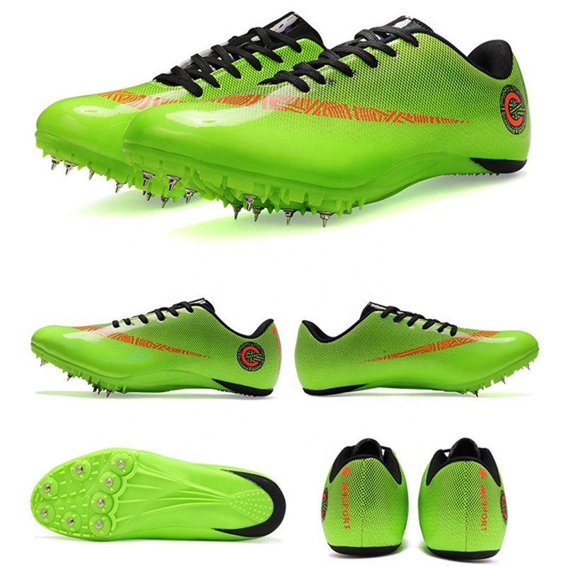 Factory Wholesale Light Weight High Speed Fly Sprint Professional Running Spikes Track and Field Spike Shoes