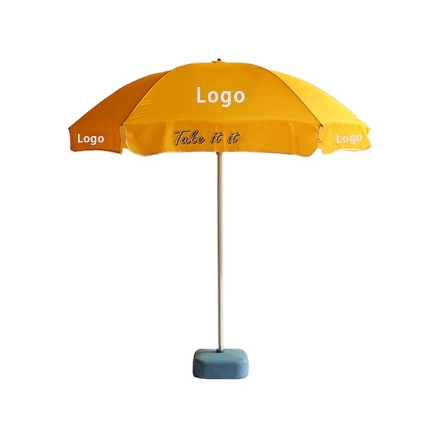 Custom Design Foldable Sun Umbrella Outdoor Umbrella  Promotional Beach Umbrella