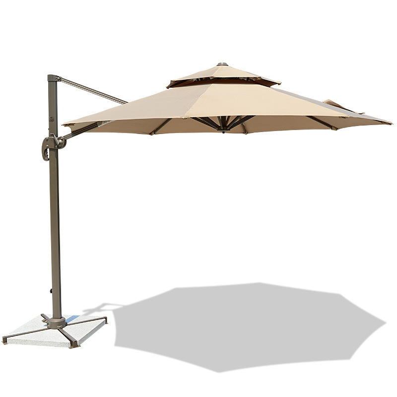 Patio Outdoor Decorative Beach Umbrella Remote Control Patio Umbrella With Logo & Bases