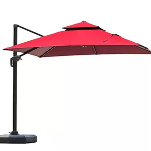 Patio Outdoor Decorative Beach Umbrella Remote Control Patio Umbrella With Logo & Bases