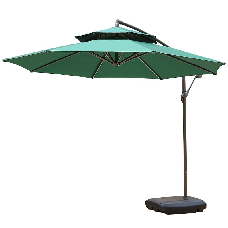 Patio Outdoor Decorative Beach Umbrella Remote Control Patio Umbrella With Logo & Bases