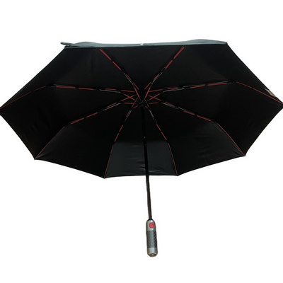 Shenzhen Whole Sale Windproof Automatic Open Close Small Compact 3 Folding Umbrella