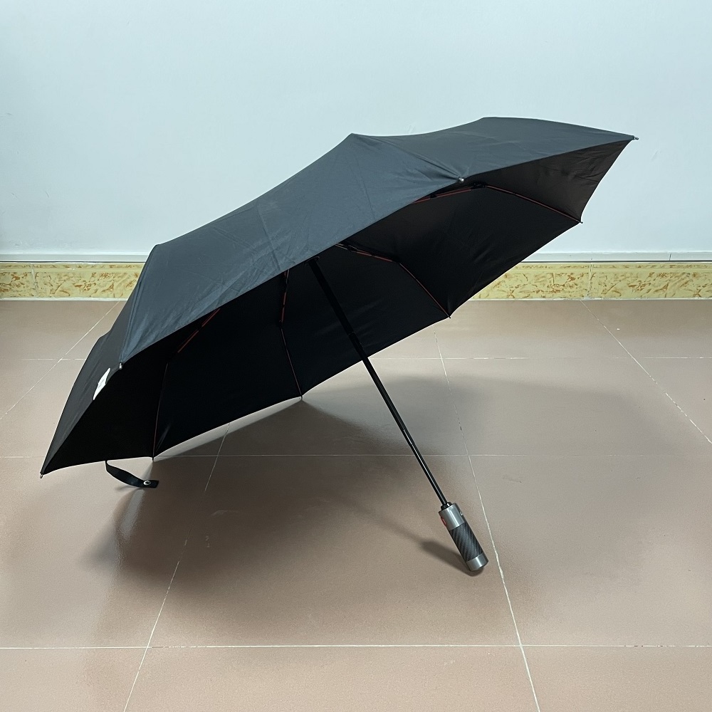 Shenzhen Whole Sale Windproof Automatic Open Close Small Compact 3 Folding Umbrella