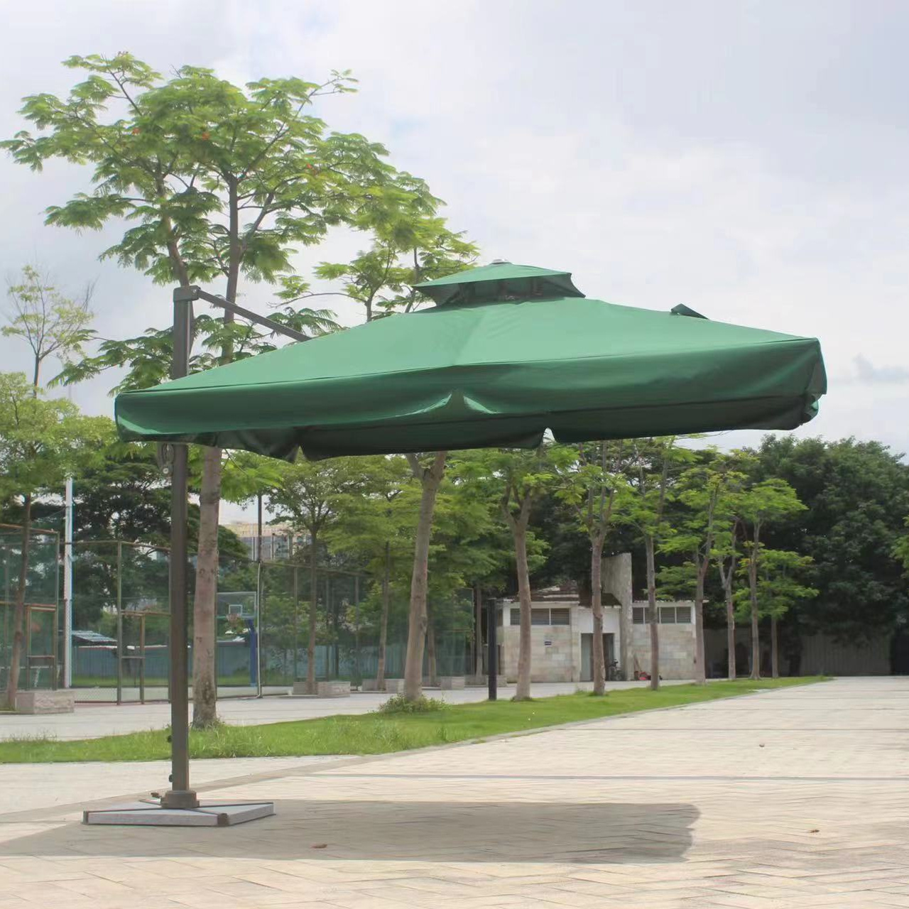 OEM Sun Garden Parasol Aluminum Restaurant Large Retractable Outdoor Umbrellas Big Size Garden Umbrellas Parasols Taizhou