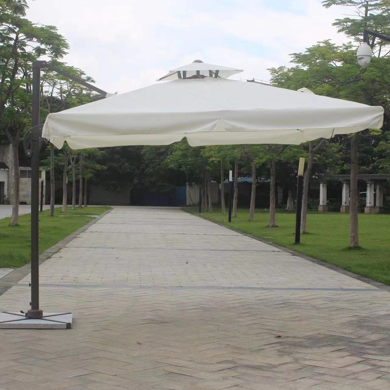 OEM Sun Garden Parasol Aluminum Restaurant Large Retractable Outdoor Umbrellas Big Size Garden Umbrellas Parasols Taizhou