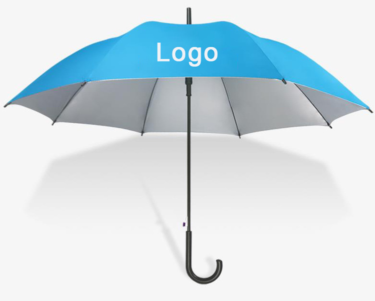 Semi-automatic Open Straight Umbrella With Logo 23