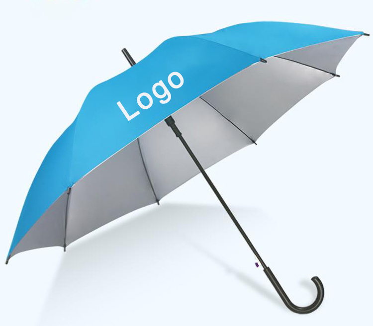 Semi-automatic Open Straight Umbrella With Logo 23