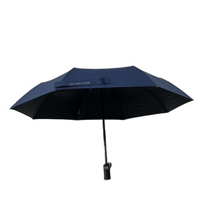 Personal Fashion Designer Automatic Sunshade Paraguas Custom Logo Compact Portable Rain Windproof 3 Folding Umbrella