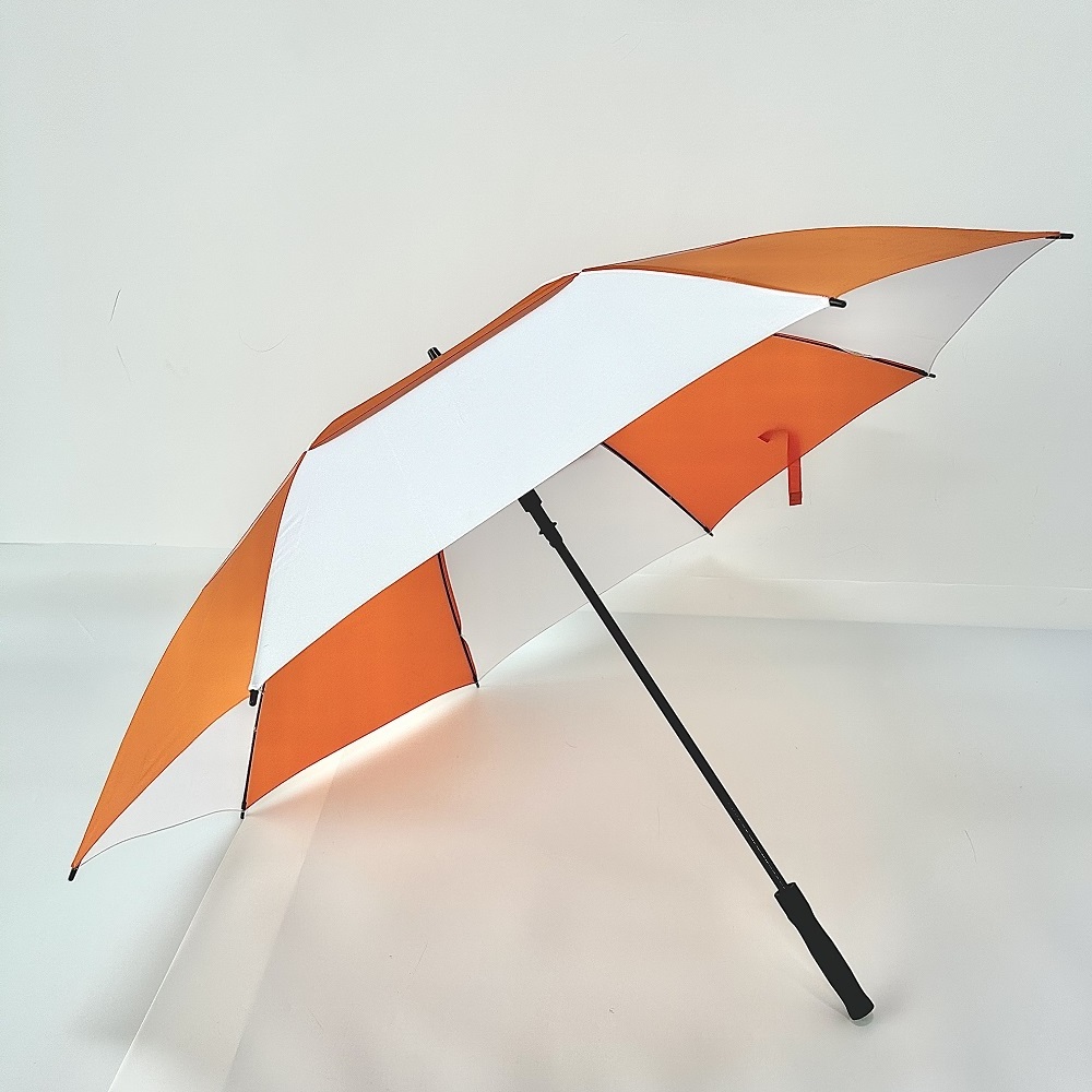 Big Size Whole Windproof Air Vented Fiberglass Golf Umbrella With Shoulder Bag