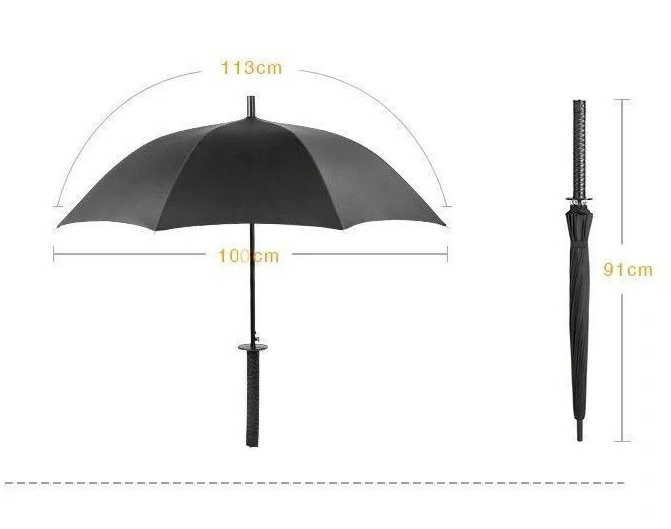 Promotion 8K/16K/24K Japanese Samurai Sword Paraguas Sun Rain Long Handle Katana Umbrella