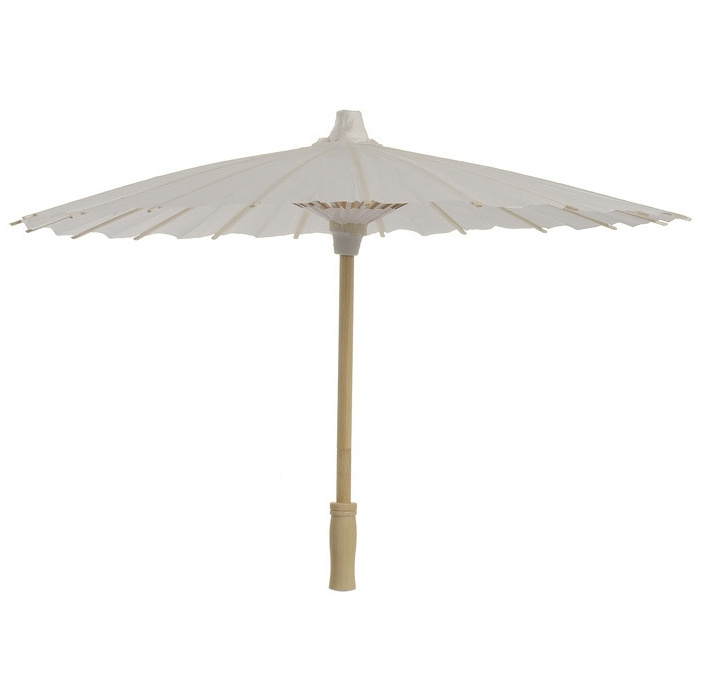 Wholesale Chinese Small Paper Umbrella For Wedding 60cm Wooden Frame Oil Paper Umbrella