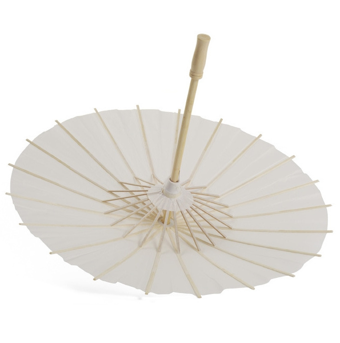 Wholesale Chinese Small Paper Umbrella For Wedding 60cm Wooden Frame Oil Paper Umbrella