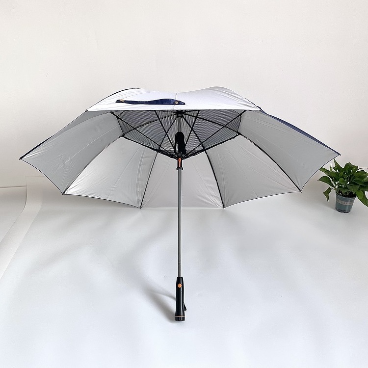 Smart Umbrella With Built-In-Fan And Water Spray Golf Umbrella For Summer