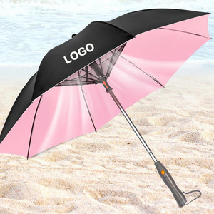 Smart Umbrella With Built-In-Fan And Water Spray Golf Umbrella For Summer