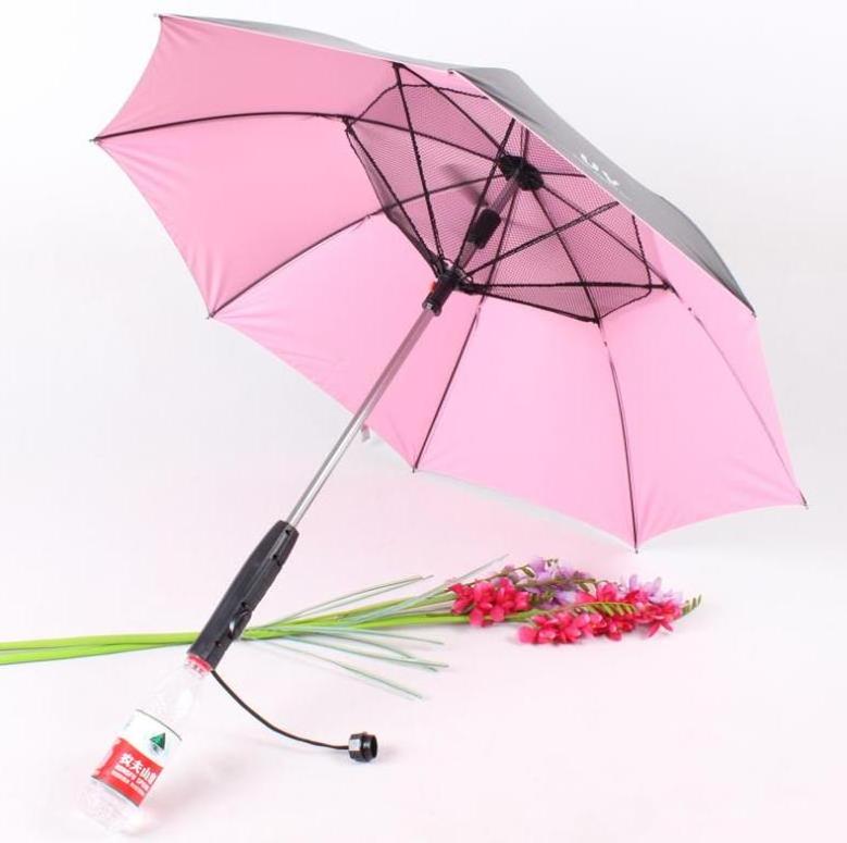 Smart Umbrella With Built-In-Fan And Water Spray Golf Umbrella For Summer