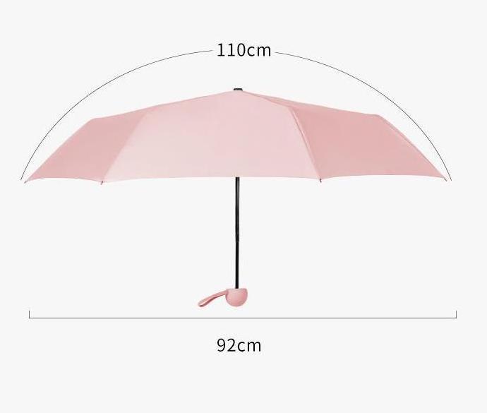 Custom Smallest 5 Folding Rainy Day Mini UV Lightweight Pocket Umbrella With Telescopic Shaft