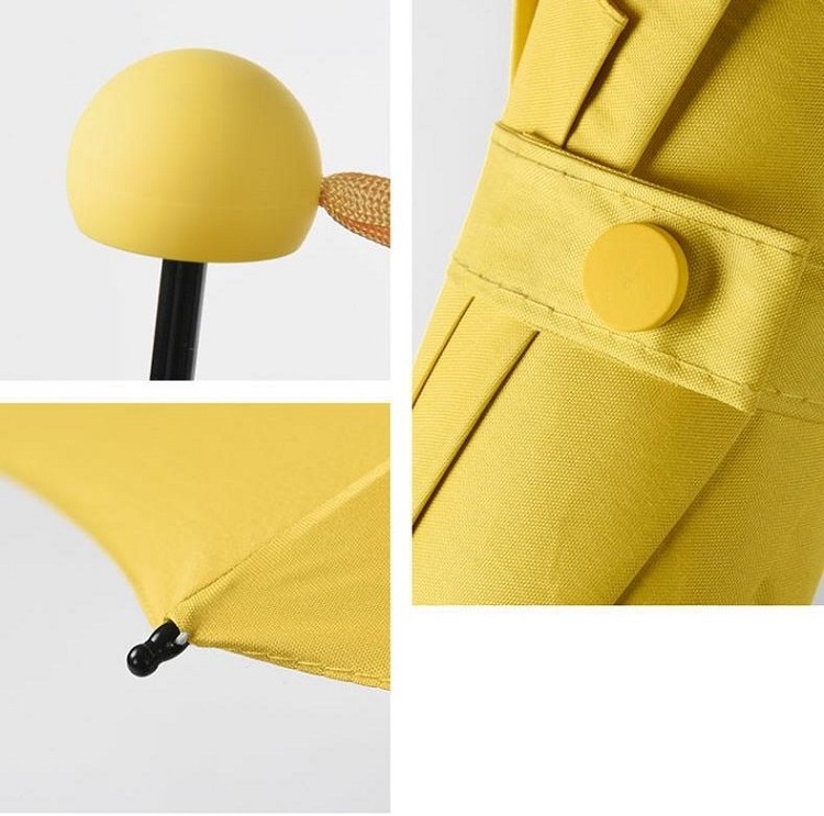 Custom Mini Capsule Umbrella black Glue Sunshade Sun UV Protection Sunny Rainy Pocket Umbrella