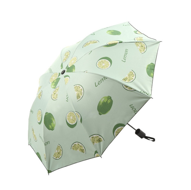 Wholesale High Quality Large Digital Printing 3 Inverted Silver UV Coating Fold Foldable  Automatic Umbrella