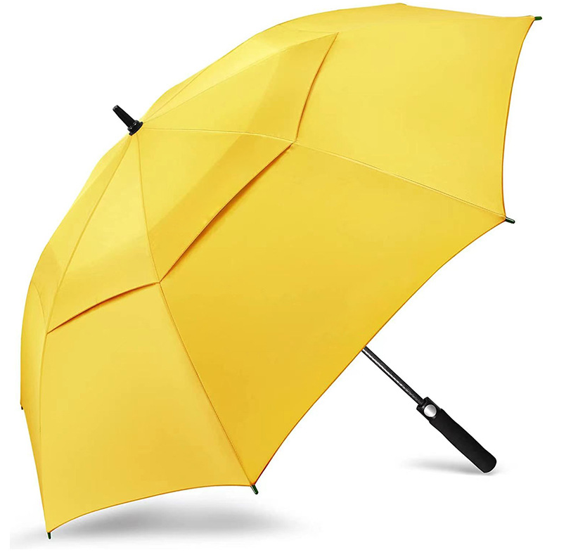 Wholesale Personalised Logo Umbrella Print Windproof Double Canopy Golf Umbrella With Logo