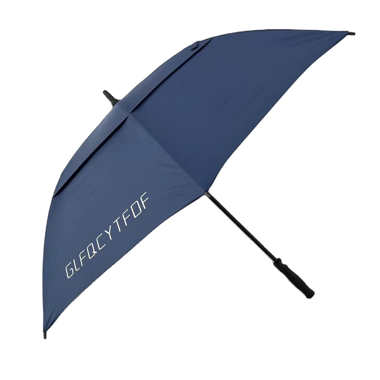 Wholesale Personalised Logo Umbrella Print Windproof Double Canopy Golf Umbrella With Logo