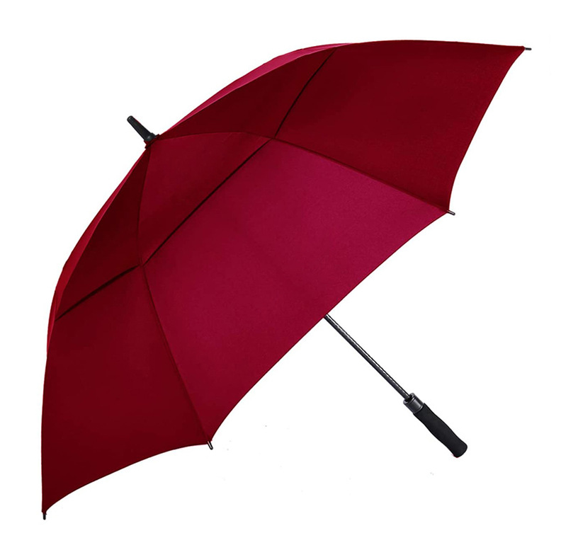 Wholesale Personalised Logo Umbrella Print Windproof Double Canopy Golf Umbrella With Logo