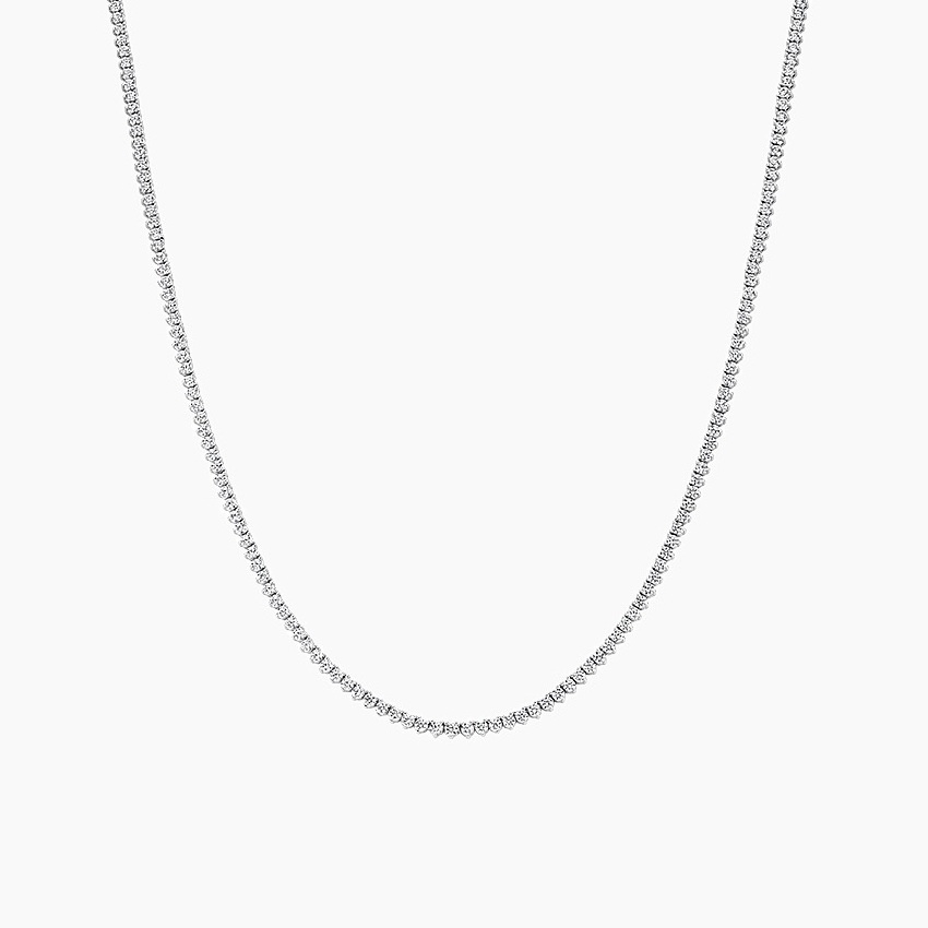 Real Pave Lab Grown Diamond White Gold Chain Necklace Cross Design Synthetic Lab Diamond Necklace Jewelry