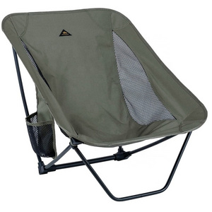 Lightweight Patio Lounge Outdoor Fishing Chair Portable Moon Chair Ultralight Camp Chairs with Side Pocket