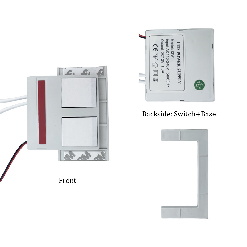 New Product Hot Sale DC12V 48W Led Touch Dimmer Capacitive Smart Sensor Touch Switch For Bathroom Mirror