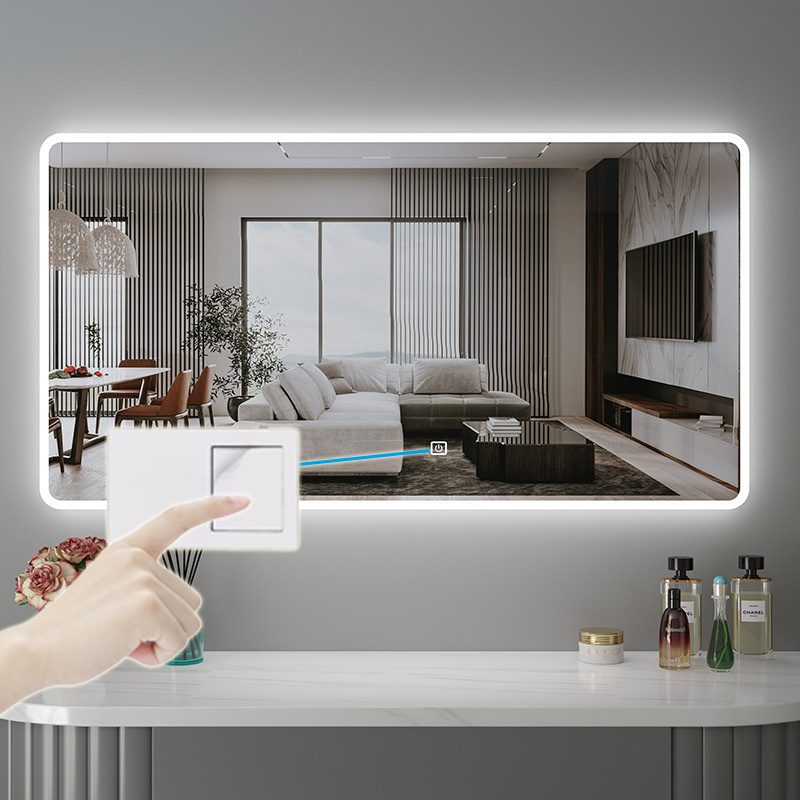 LED Mirror Dimming Single Touch Sensitive Sensor Switch With Power Supply