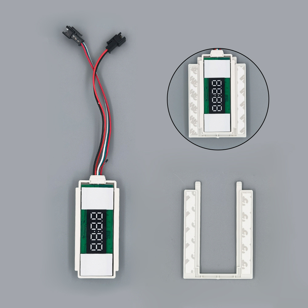 Smart Inductive Switches 12V 24V 12W Mirror Touch Stepless Dimmer with Time & Temperature Display Includes Defogger Function