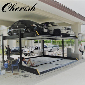 hydraulic car lift for underground parking garage car lift double deck