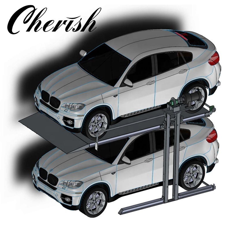 qingdao Cherish fast speed 2 level machinery two post car parking lift