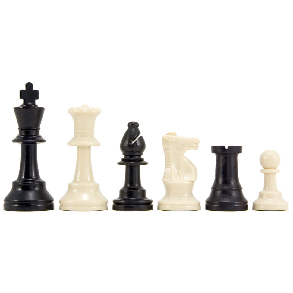 Standard club tournament plastic chess pieces