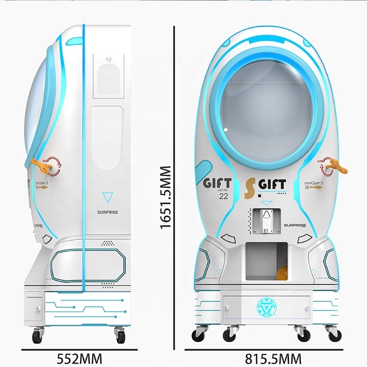 Japanese Capsule Gacha Space Ashapon Gift Vending Game Machine Coin Operated Arcade Electronic Capsule Gashapon Vending Machine