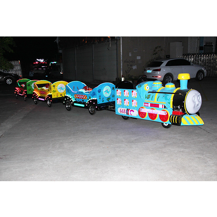 Wholesale Train Amusement Park Rides Mini Track Train With Electric