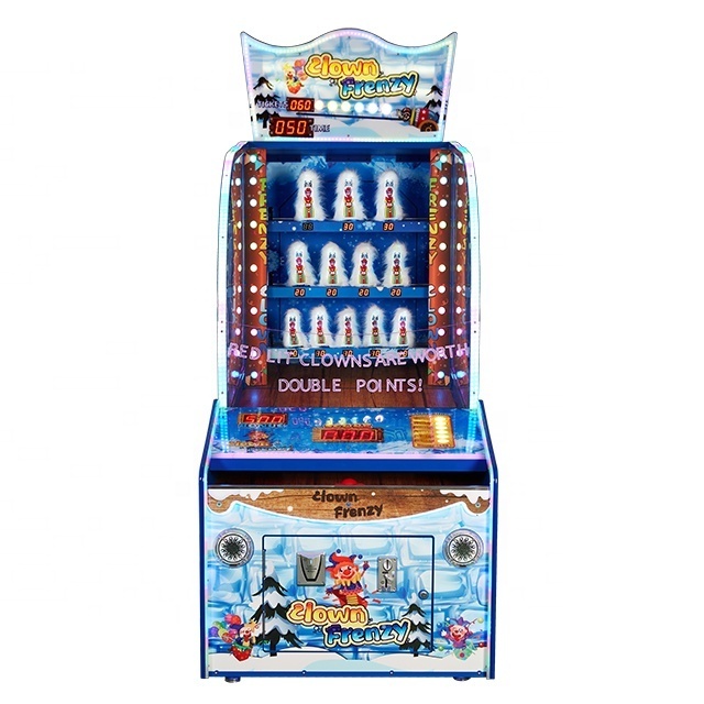 Indoor Hit Clown Coin Operated Redemption Ticket Game Machine Electric Arcade Machine Clown Frenzy Game Machine