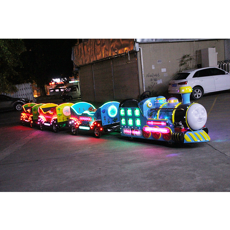 Wholesale Train Amusement Park Rides Mini Track Train With Electric