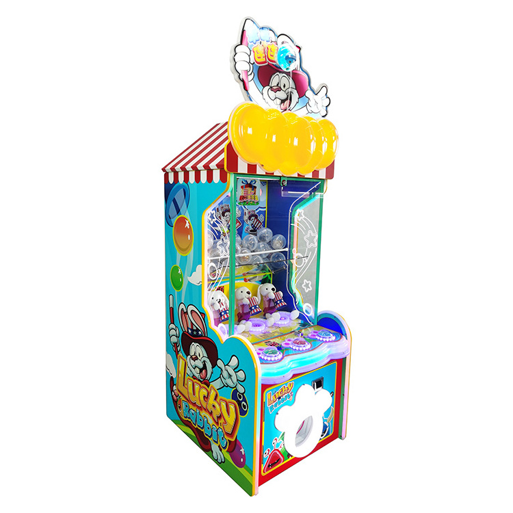 Newest Kids Coin Operated Cute Rabbit Vending Game Machine Lucky Le Guess Gift Lottery Rewards Lottery Draw Machine