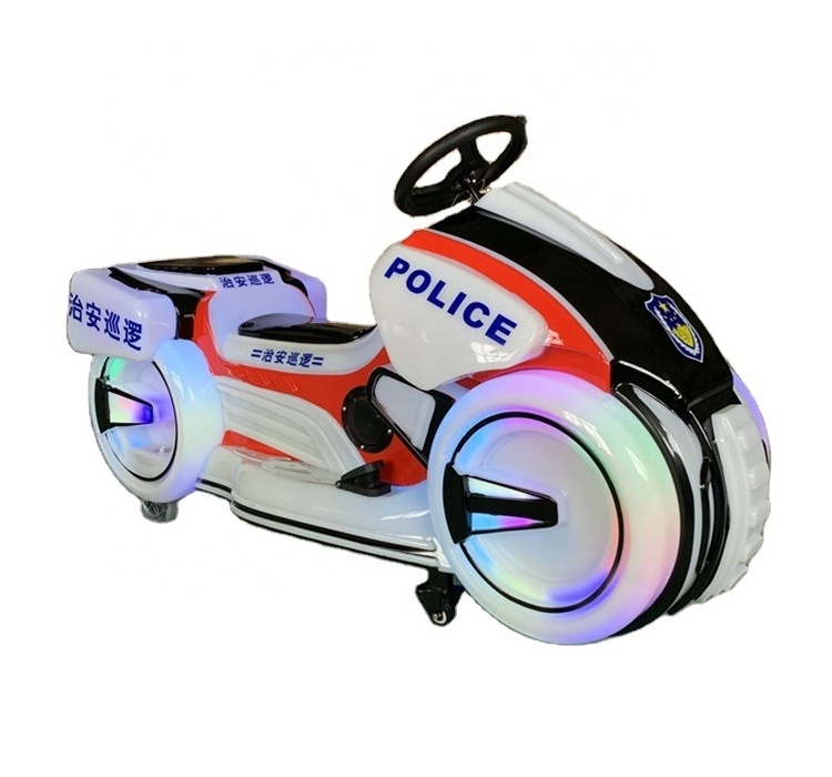 Wholesale New Product Police Motorcycle Electric Battery Bumper Cars For Kids And Adults