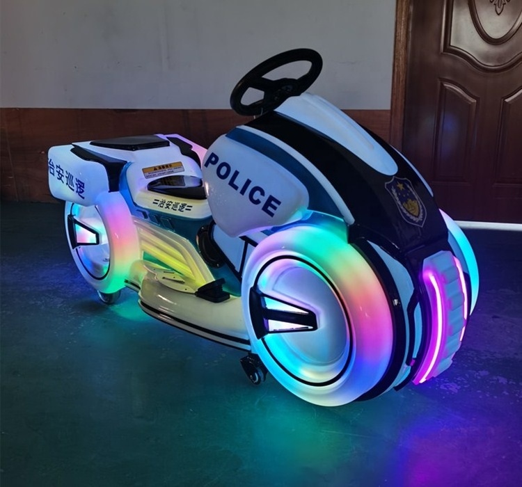 Wholesale New Product Police Motorcycle Electric Battery Bumper Cars For Kids And Adults