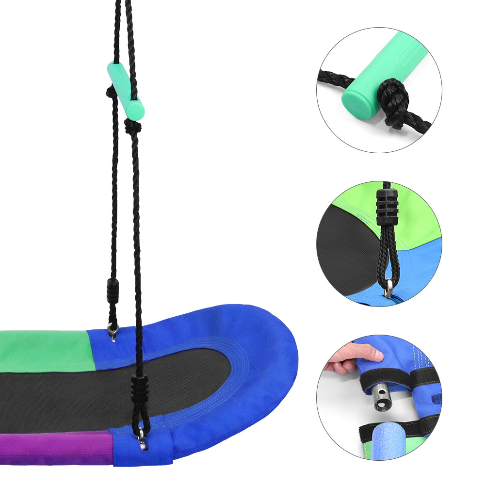 Outdoor kids Ship type Saucer Hanging Tree Swing