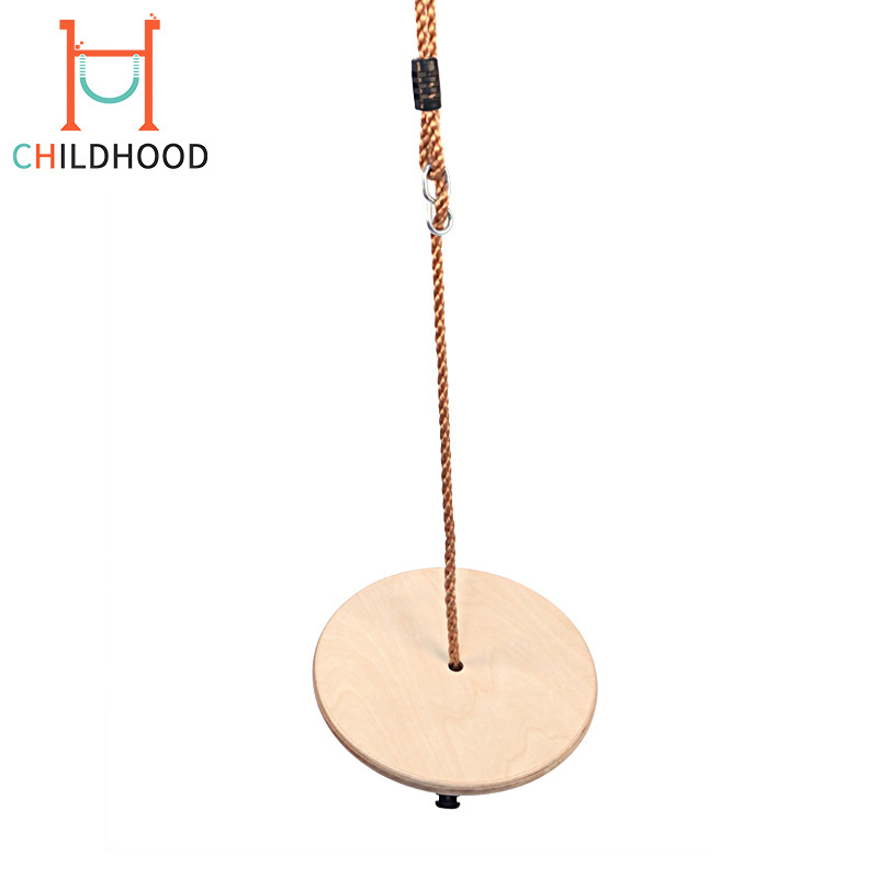 Climbing Rope Tree Swing With Platforms Wooden Disc Swing