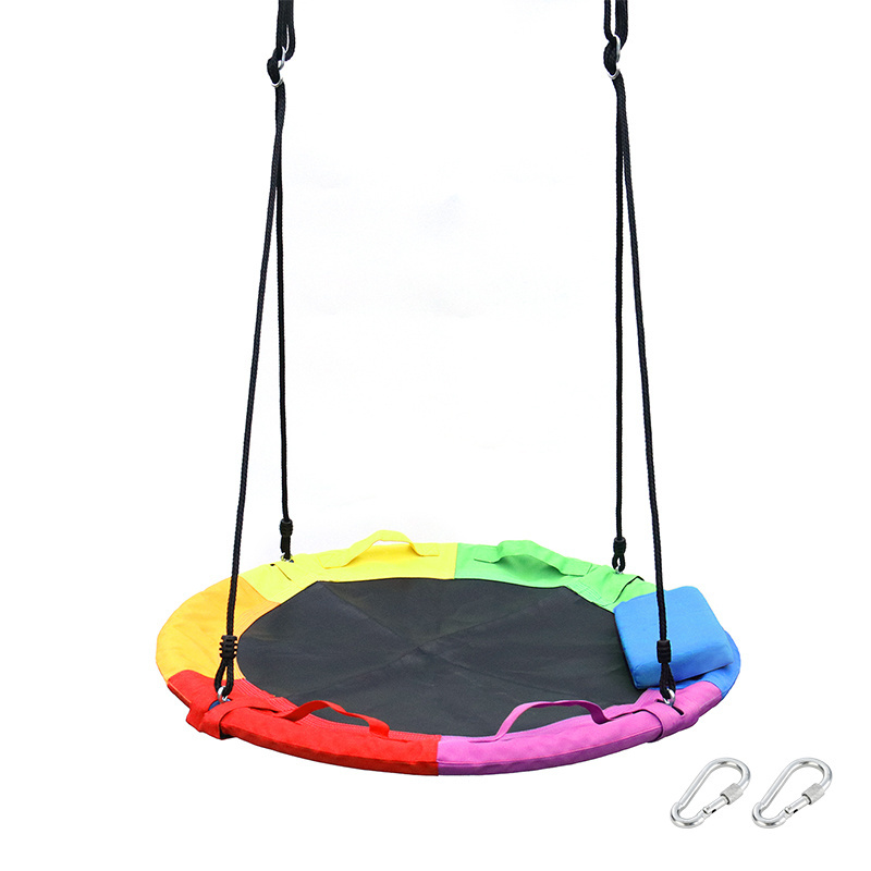 Kids Outdoor Oxford Cloth Swing Outdoor Nest Round 40 Inch Tree Swing