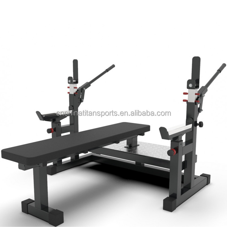 Competition Flat Bench Press Rack and Squat Rack Combo