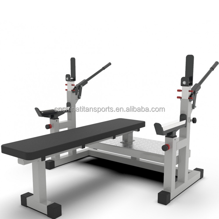 Competition Flat Bench Press Rack and Squat Rack Combo