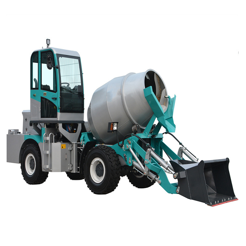 Professional Factory 2.1cbM Self-Loading Mixer Truck Loading Small Concrete Mixer Truck