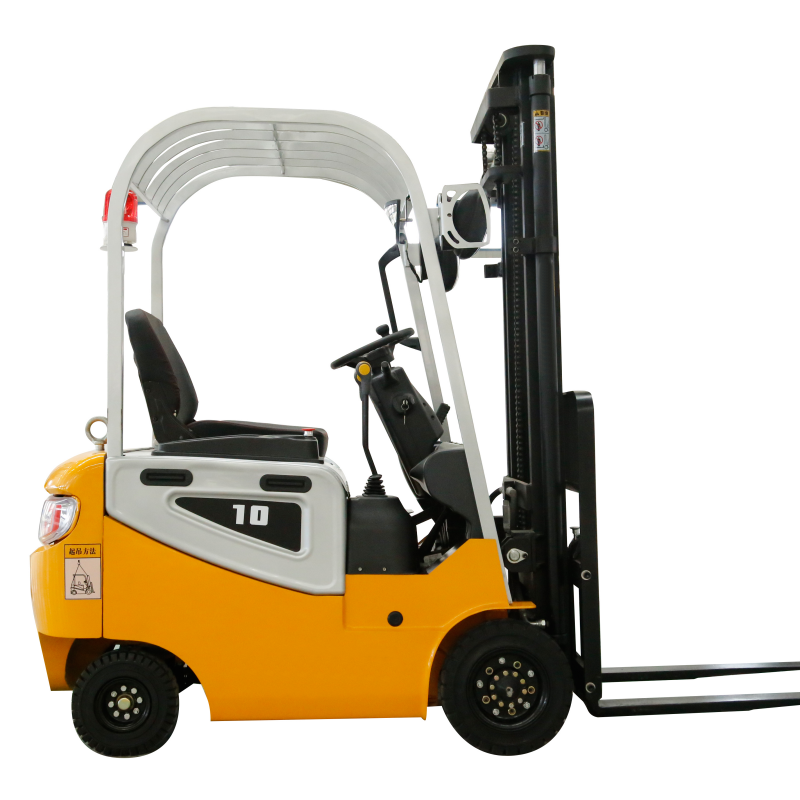 Official manufacturer CPD30 3ton Electric Forklift with crane jib and rotator attachment for sale