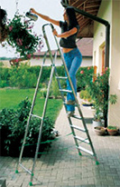 3-8 steps household multi lightweight  flexible aluminum folding step ladder